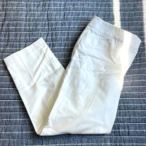 LOFT White Capri Pants